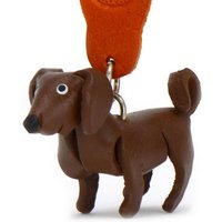 Monkimau Schlüsselanhänger Labrador Retriever Schlüsselanhänger Leder Tier Figur (Packung) von Monkimau