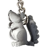 Monkimau Schlüsselanhänger Mini Eichhörnchen Schlüsselanhänger Leder Tier Figur (Packung) von Monkimau