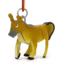 Monkimau Schlüsselanhänger Pferde Schlüsselanhänger Leder Tier Figur (Packung) von Monkimau