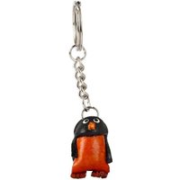 Monkimau Schlüsselanhänger Pinguin Schlüsselanhänger Leder Tier Figur (Packung) von Monkimau