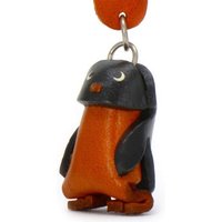 Monkimau Schlüsselanhänger Pinguin Schlüsselanhänger Leder Tier Figur (Packung) von Monkimau