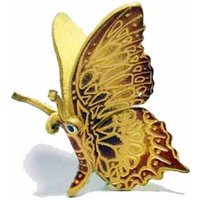 Monkimau Schlüsselanhänger Set Gelber Schmetterling Schlüsselanhänger aus Leder von Monkimau