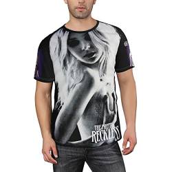 Lustiges 3D-T-Shirt, Pretty Reckless-The Topless Taylor Banded Neuheit T-Shirts Streetwear, Schwarz , L von Monking