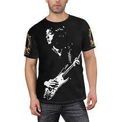 Lustiges 3D-T-Shirt, Rory Gallagher, irischer Gitarrist, T-Shirt, Streetwear, Schwarz , 3XL von Monking