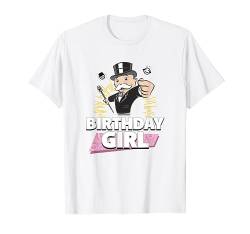 Monopoly Mr. Monopoly Birthday Girl Bling Portrait T-Shirt von Monopoly