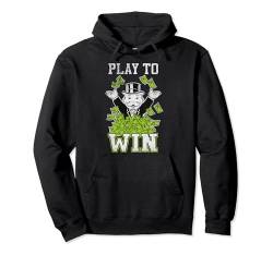 Monopoly Mr. Monopoly Play To Win Rich Distressed Logo Pullover Hoodie von Monopoly