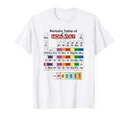 Monopoly Periodic Table Of Monopoly Vintage Color Game Board T-Shirt von Monopoly
