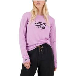 Mons Royale Damen Yotei Classic Longsleeve, Orchid, L von Mons Royale