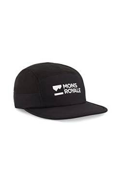 Mons Royale Velocity Trail Cap Schwarz - Leichte stylische Multisport Cap, Größe One Size - Farbe Black von Mons Royale