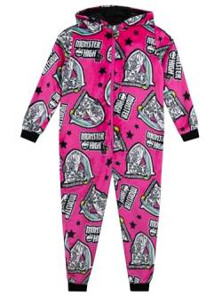 Monster High Onesie | Fleece Onesie Für Mädchen | Mädchen Schlafanzug | Rosa | 116 von Monster High