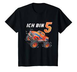 Kinder 5 Geburtstag Geschenk Jungen Mädchen Auto Monster Truck T-Shirt von Monster Truck Geburtstag T-Shirt Shop