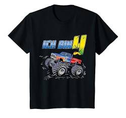 Kinder Ich Bin 4 Geburtstag T-Shirt Monster Truck Jungen Geschenk T-Shirt von Monster Truck Geburtstag T-Shirt Shop