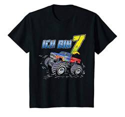 Kinder Ich Bin 7 Geburtstag T-Shirt Monster Truck Jungen Geschenk T-Shirt von Monster Truck Geburtstag T-Shirt Shop