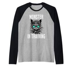 Monster in Training Lustige Fantasy-Monster-Katze Raglan von Monster