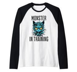 Monster in Training Lustige Fantasy-Monster-Katze Raglan von Monster