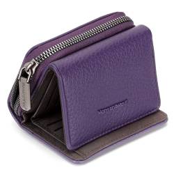 Montana West Damen-Geldbörse, Kartenhalter, RFID-blockierend, mit Münzfach mit Reißverschluss, A-purple, Vintage von Montana West