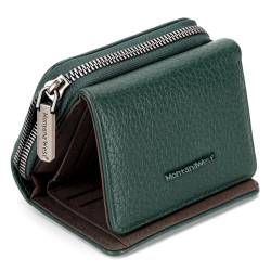 Montana West Damen Geldbörse Kartenhalter RFID Blockierung Damen Geldbörse mit Reißverschluss Münzfach, A Green, Vintage von Montana West