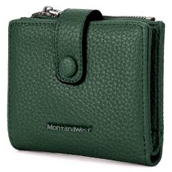 Montana West Damen Geldbörse Kartenhalter RFID Blockierung Damen Geldbörse mit Reißverschluss Münzfach, B Grün, Vintage von Montana West