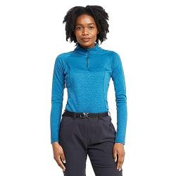 Montane Damen T-Shirt mit Reißverschluss, Narwhal Blue, 42 von Montane