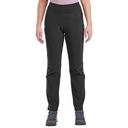 Montane Damen Tucana Lite Stretch-Hose – Leichte, strapazierfähige Hose zum Wandern & Klettern, Schwarz, XL x 29L von Montane