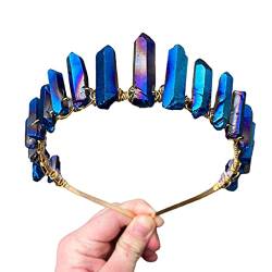 Royal Queen Kristall-Stirnbänder, poliert, für Hochzeit, für Damen, Kostüm, Brautschmuck, Brautschmuck, Brautschmuck, Schmuck von Montesy