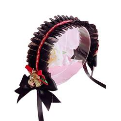 Schleifenband für Katzenohren, Kopfschmuck, Spitzen-Stirnband mit Haarband, Schleife, Haarband, Kopfbedeckung von Montesy