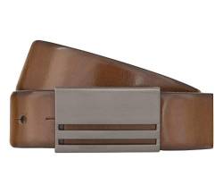 Monti Leather Belt BERLIN Gürtel Herrengürtel Ledergürtel Cognac 8026, Farbe:Braun, Länge:95 von Monti