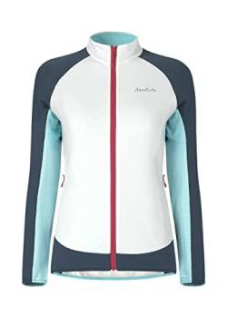 MONTURA - Damen Fleece Full Zip Polartec Hypnotic - Weiß Blau, Weiß Aschblau - 0086, L von Montura