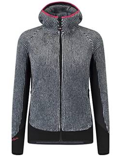 MONTURA Remix Fleecejacke Damen MJAP34W 9804 Farbe Hellgrau Rosa Sugar Fleece Winterjacke Ideal für Outdoor und Freizeit wie Trekking und Klettern, grau, Small von Montura