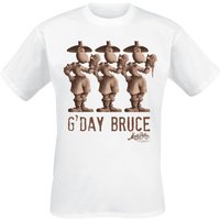 Monty Python T-Shirt - Bruce - M bis XXL - für Männer - Größe L - weiß  - Lizenzierter Fanartikel von Monty Python