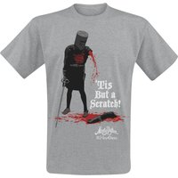 Monty Python T-Shirt - Tis But A Scratch - S - für Männer - Größe S - grau  - EMP exklusives Merchandise! von Monty Python