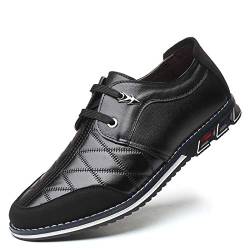 Herren Business Lederschuhe Anzugschuhe Schnürhalbschuhe Oxford Derby Hochzeit Schuhe Loafers Schwarz Dunkelblau 39-47 von Moodeng