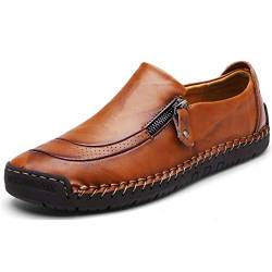 Herren Mokassins Business Schuhe Slip On Loafers Freizeit Schuhe Handgemachte Weiche Flacher Lederschuhe Walk Derbys Oxford… von Moodeng