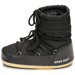 Moon Boot Light Low Nylon Stiefel Damen Schwarz - 35/36 - Schneestiefel Shoes von Moon Boot