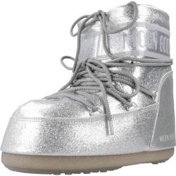 Moon Boot Modell MB ICON LOW GLITTER SILVER, silber, 36/38 EU von Moon Boot