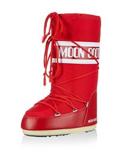 Moon Boot Unisex-Erwachsene Nylon Schneestiefel, rot (red 003), 23-26 EU von Moon Boot