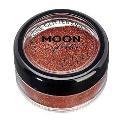 Klassischer ultrafeiner Glitter-Staub von Moon Glitter - 100% kosmetische Glitzer für Gesicht, Körper, Nägel, Haare und Lippen - 5g - Kupfer-Bronze von Moon Glitter