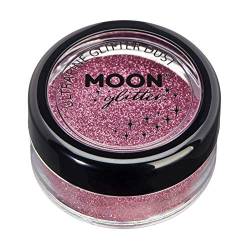 Klassischer ultrafeiner Glitter-Staub von Moon Glitter - 100% kosmetische Glitzer für Gesicht, Körper, Nägel, Haare und Lippen - 5g - Rosa von Moon Glitter