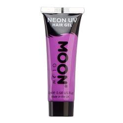 Moon Glow, Neon-UV-Haargel Temporäre auswaschbare Haarfarbe, Spike und Leuchten! (Intensives Lila, 20 ml (1er-Pack)) von Moon Glow