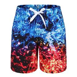 Moon Tree Badehose Jungen Badeshorts Kinder Schnell Trocknende Boardshorts Strand Shorts 110 116/5-6 Jahre von Moon Tree