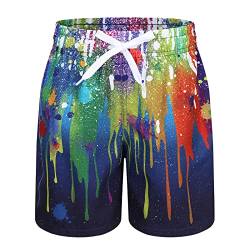 Moon Tree Badehose Jungen Badeshorts Kinder Schnell Trocknende Boardshorts Strand Shorts 128/7-8 Jahre von Moon Tree