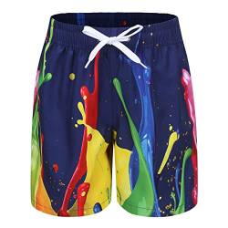 Moon Tree Badehose Jungen Badeshorts Kinder Schnell Trocknende Boardshorts Strand Shorts 134 140/9-10 Jahre von Moon Tree