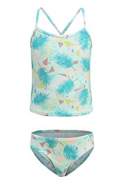 Moon Tree Großes Mädchen Geteilter Badeanzug Tankini Hawaiian Badeanzug Strand Tropische 9-10 Jahre Alt/140 von Moon Tree