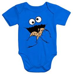 MoonWorks® Baby Body Krümelmonster Cookie Monster Fasching Karneval Kostüm blau 12-18 Monate von MoonWorks