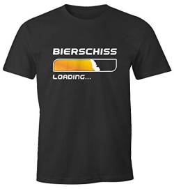 MoonWorks® Herren T-Shirt Bierschiss Loading... lustiges Trink Shirt Saufen Bier Party anthrazit XL von MoonWorks