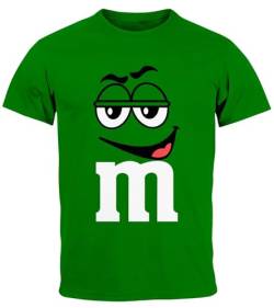 MoonWorks® Herren T-Shirt Fasching Karneval M Aufdruck Gruppen- Kostüm Verkleidung Last Minute Faschingskostüme Männer Funshirt 4 grün M von MoonWorks