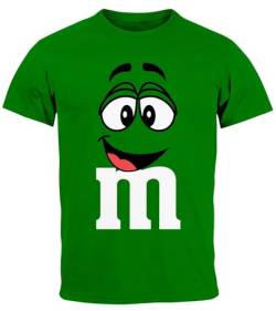 MoonWorks® Herren T-Shirt Fasching Karneval M Aufdruck Gruppen- Kostüm Verkleidung Last Minute Faschingskostüme Männer Funshirt 5 grün XL von MoonWorks