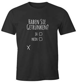 MoonWorks® Herren T-Shirt Haben Sie getrunken? lustiges Trink Shirt Saufen Bier Party anthrazit 3XL von MoonWorks