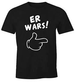 MoonWorks Herren T-Shirt Er Wars Spruch Comic Hand Fun-Shirt schwarz 5XL von MoonWorks
