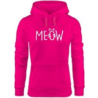 MoonWorks Hoodie Hoodie Damen Katze Meow Miau Cat Sweatshirt Kapuze Kapuzenpullover Moonworks® von MoonWorks